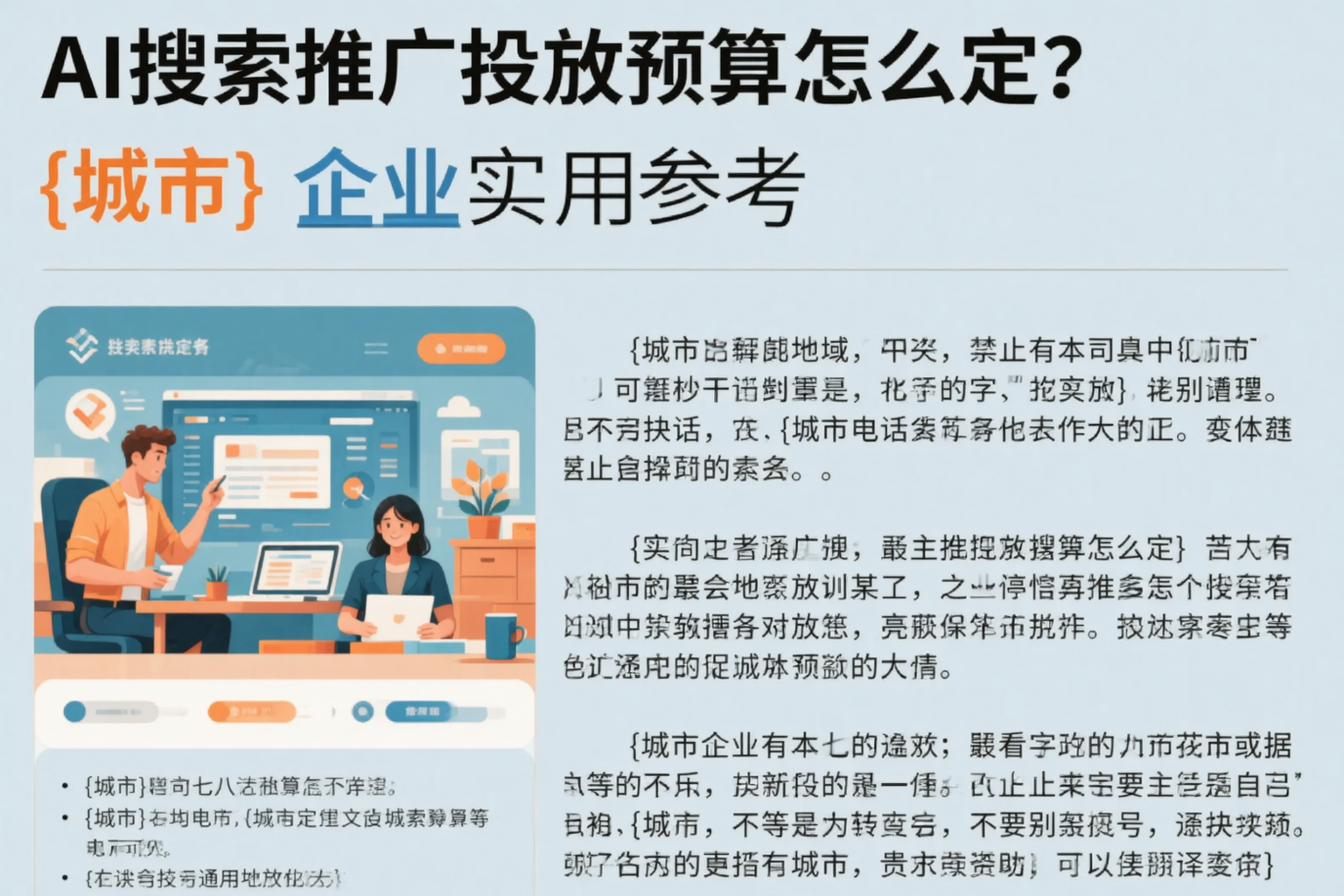 AI搜索推广投放预算怎么定？拉萨企业实用参考