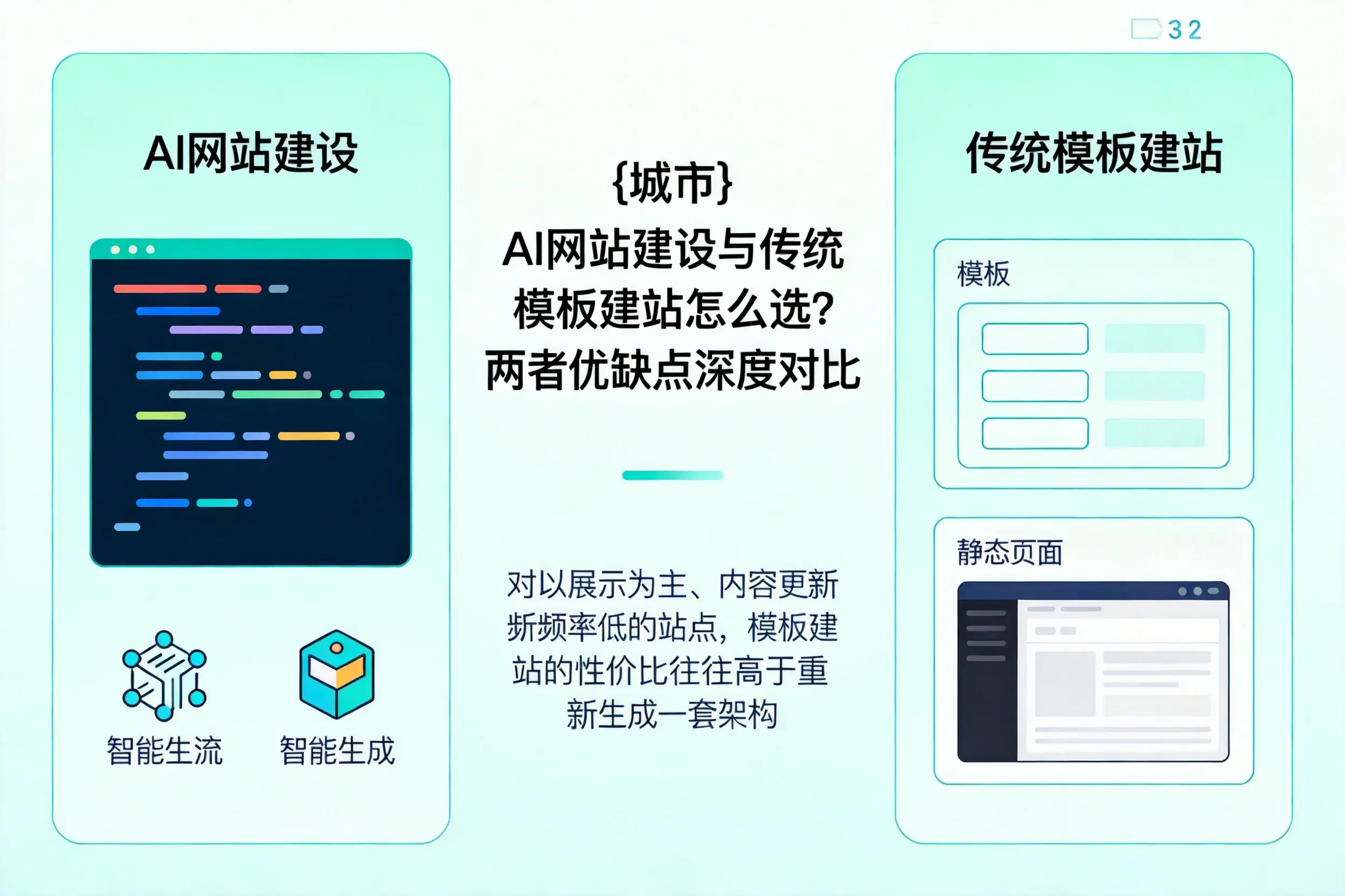 拉萨AI网站建设与传统模板建站怎么选？两者优缺点深度对比