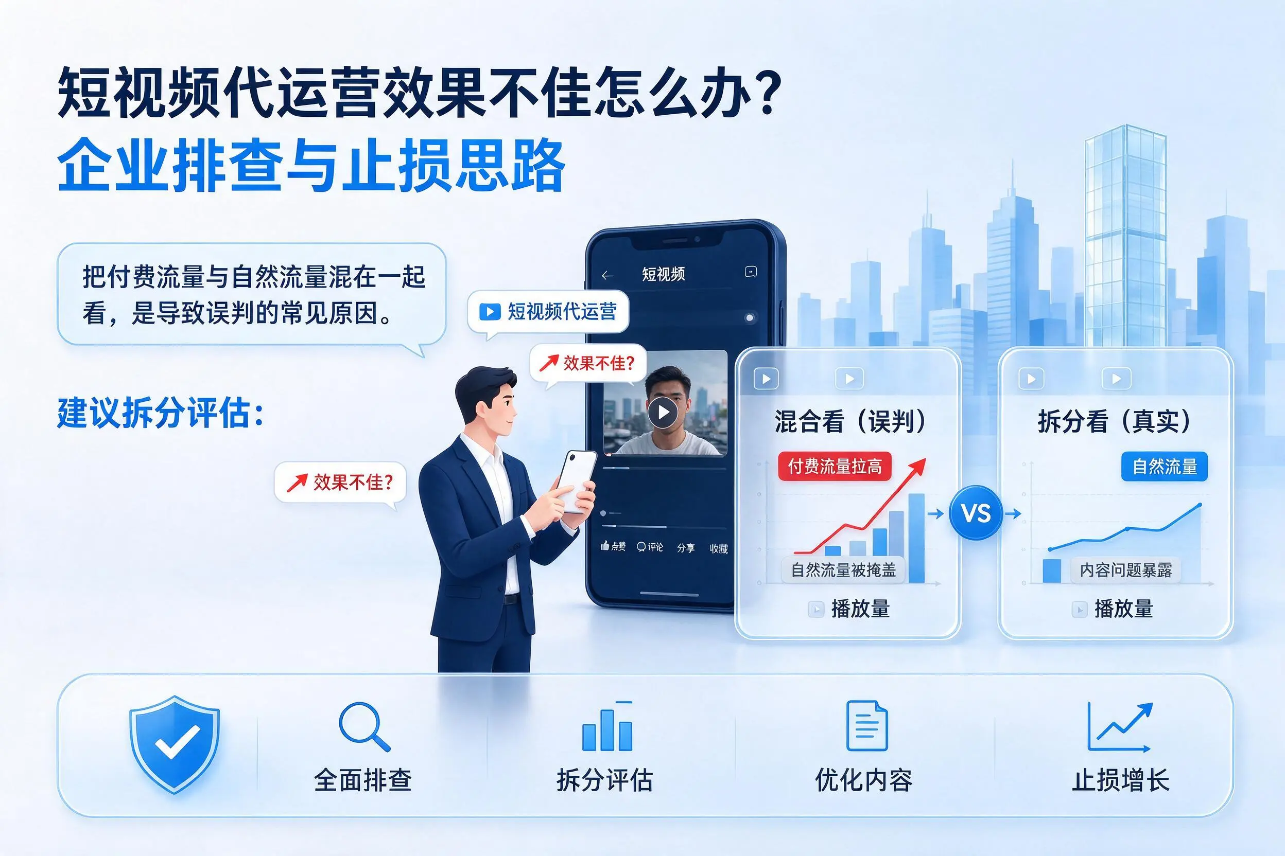 短视频代运营效果不佳怎么办？拉萨企业排查与止损思路