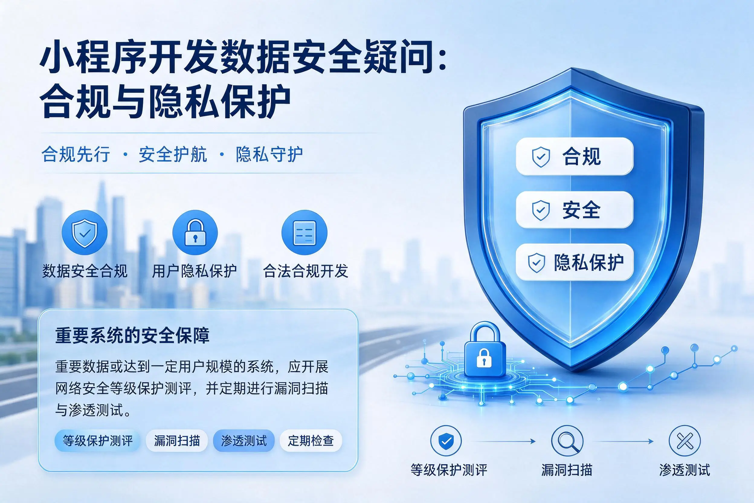 拉萨小程序开发数据安全疑问:合规与隐私保护