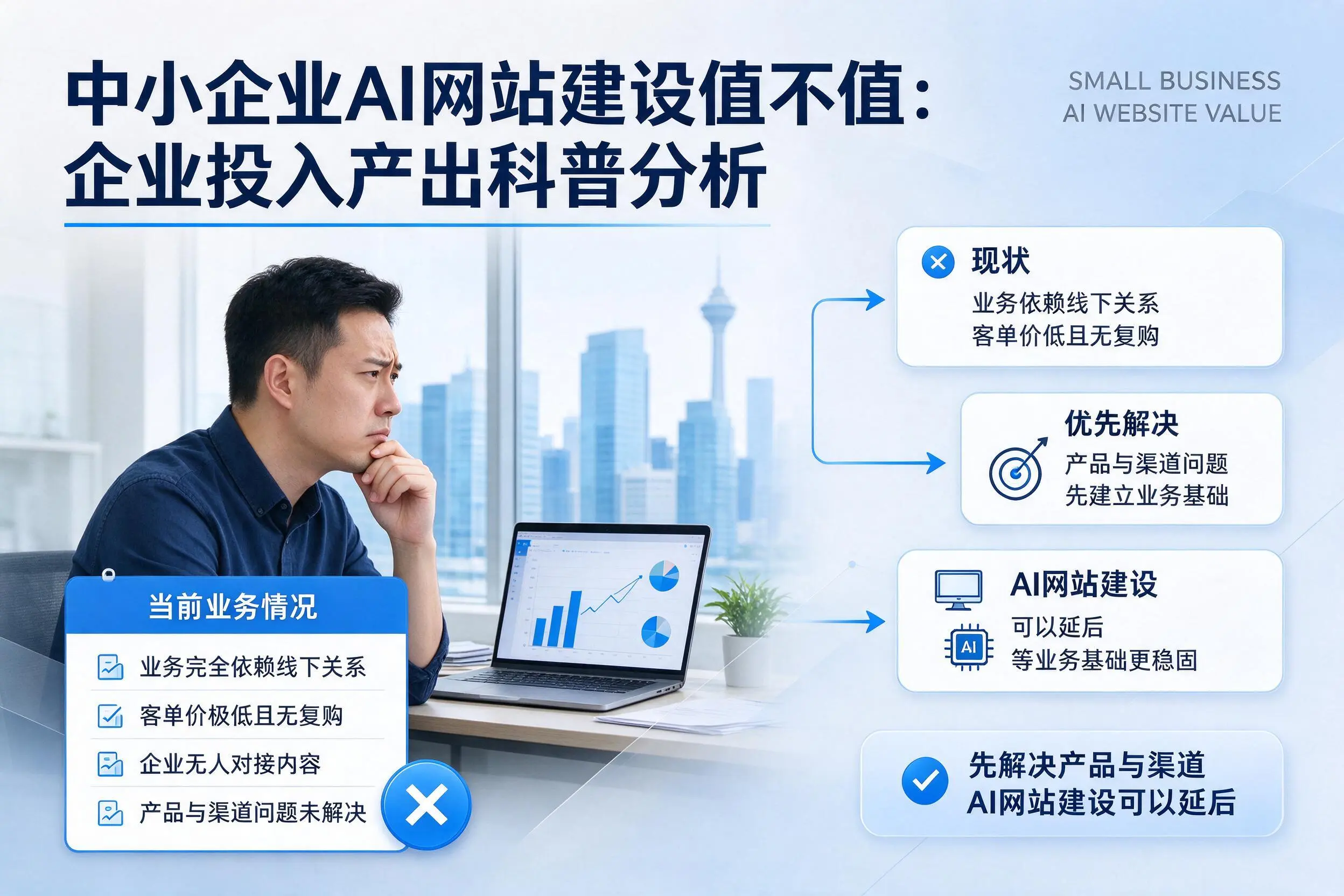 中小企业AI网站建设值不值:拉萨企业投入产出科普分析