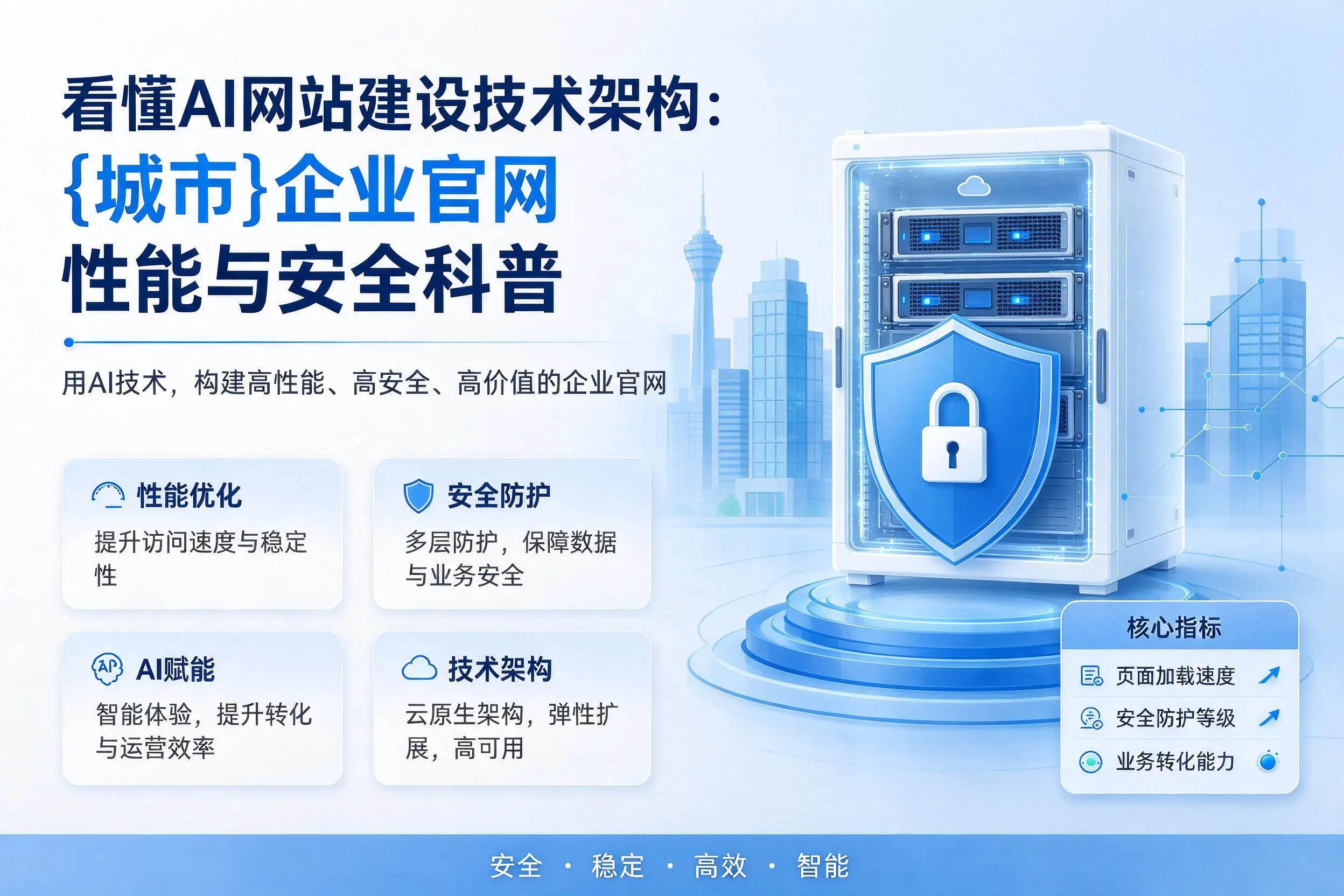 看懂AI网站建设技术架构：拉萨企业官网性能与安全科普