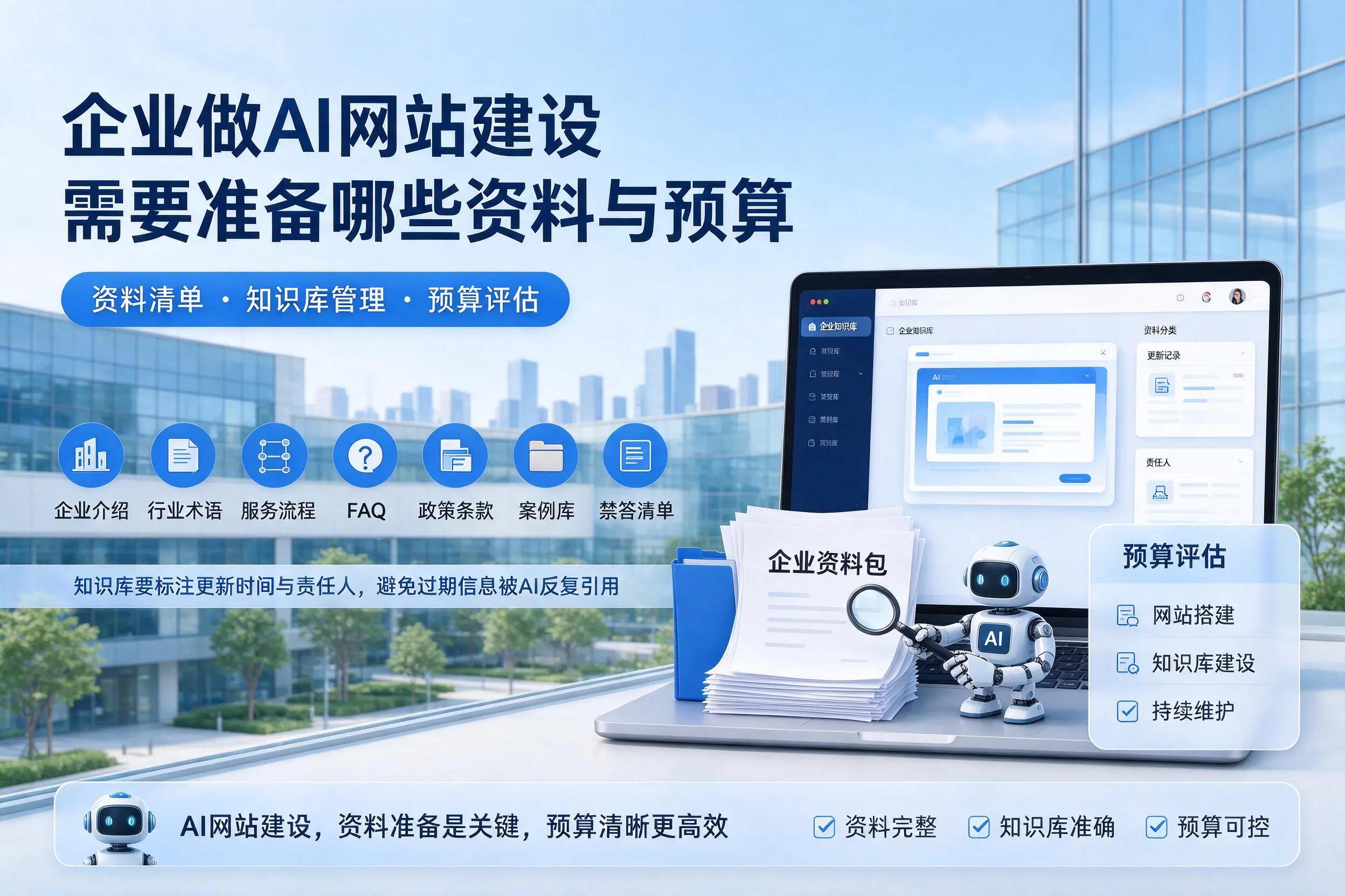 拉萨企业做AI网站建设需要准备哪些资料与预算